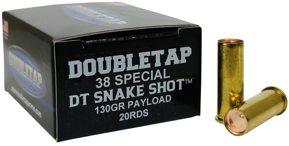 DoubleTap Ammunition Snake Shot 38 Special 130gr 20-Rd Shotshell - Box or Case