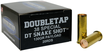 DoubleTap Ammunition Snake Shot 38 Special 130gr 20-Rd Shotshell - Box or Case