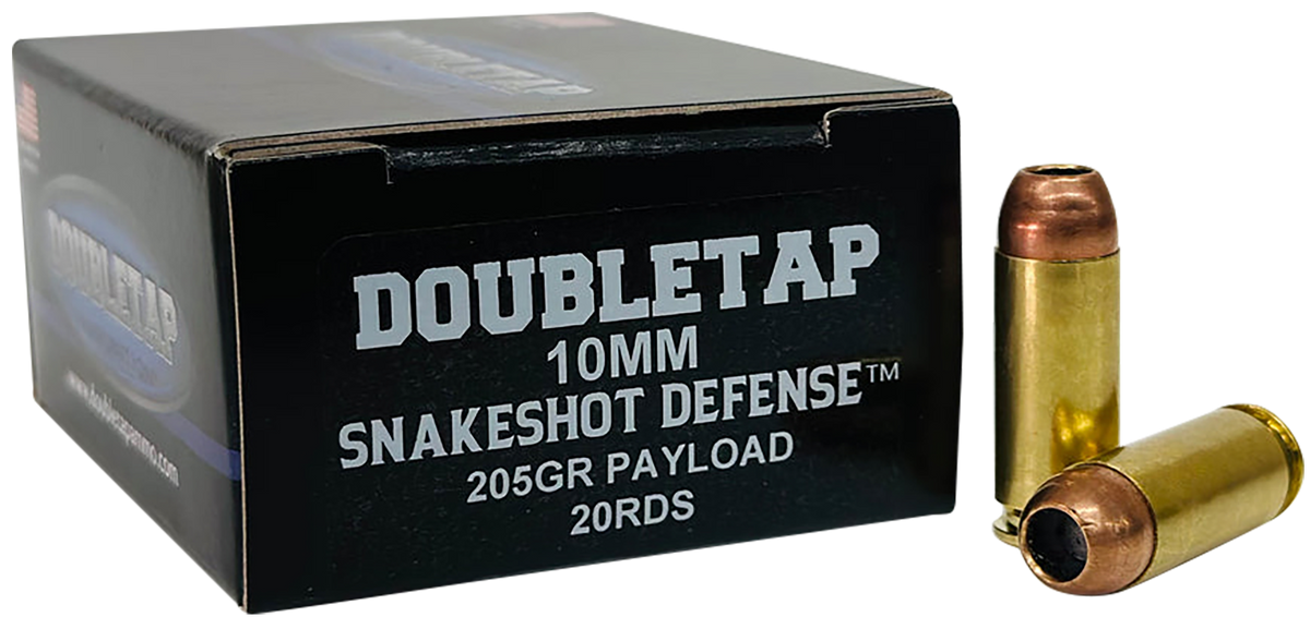 DoubleTap Ammunition Snake Shot 10mm Auto 205gr 20-Rd Shotshell - Box or Case