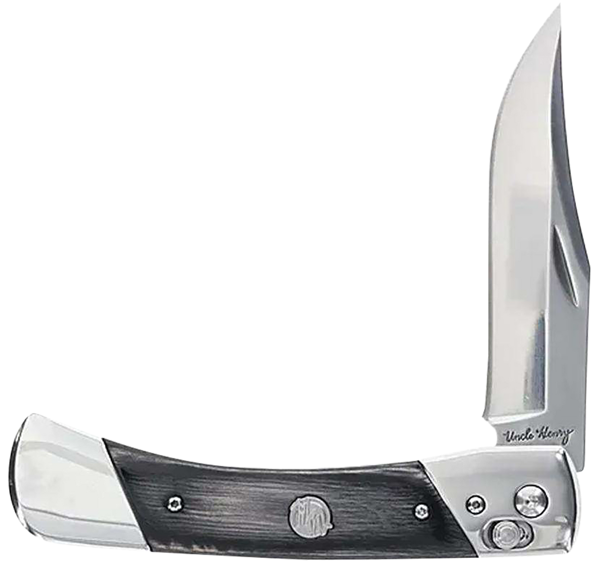 Uncle Henry Bear Paw PLB7 3.8" Folding Plain Edge 7Cr17MoV Wood Laminate Handle