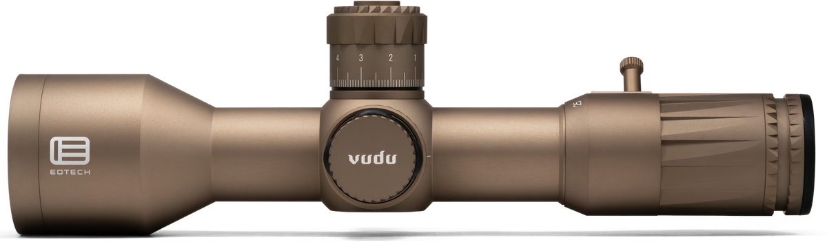 EOTech Vudu 5-25x50 34mm Tube FFP Illuminated MD4 MOA Reticle Rifle Scope - Tan