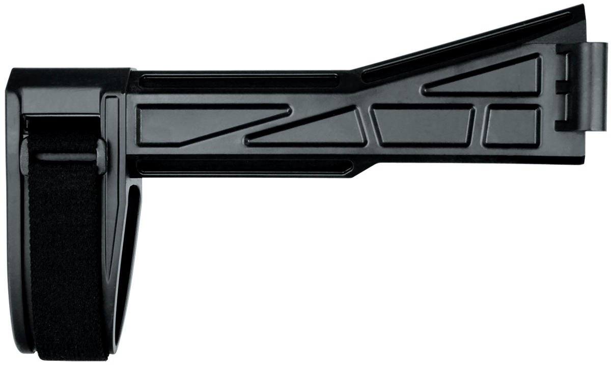SB Tactical SBT201SB SBT-G2 Fixed Right Side Folding Black Synthetic Pistol Stabilizing Brace for H&K UMP, B&T APC, LWRCi SMG45 - Tube Not Included