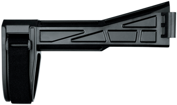SB Tactical SBT201SB SBT-G2 Fixed Right Side Folding Black Synthetic Pistol Stabilizing Brace for H&K UMP, B&T APC, LWRCi SMG45 - Tube Not Included