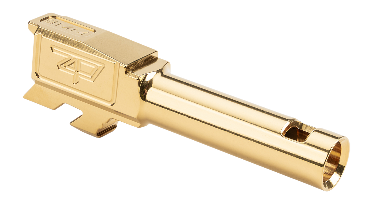 Zaffiri Precision IBS 9mm Luger Gold TiN Ported Barrel - Fits Glock 43X