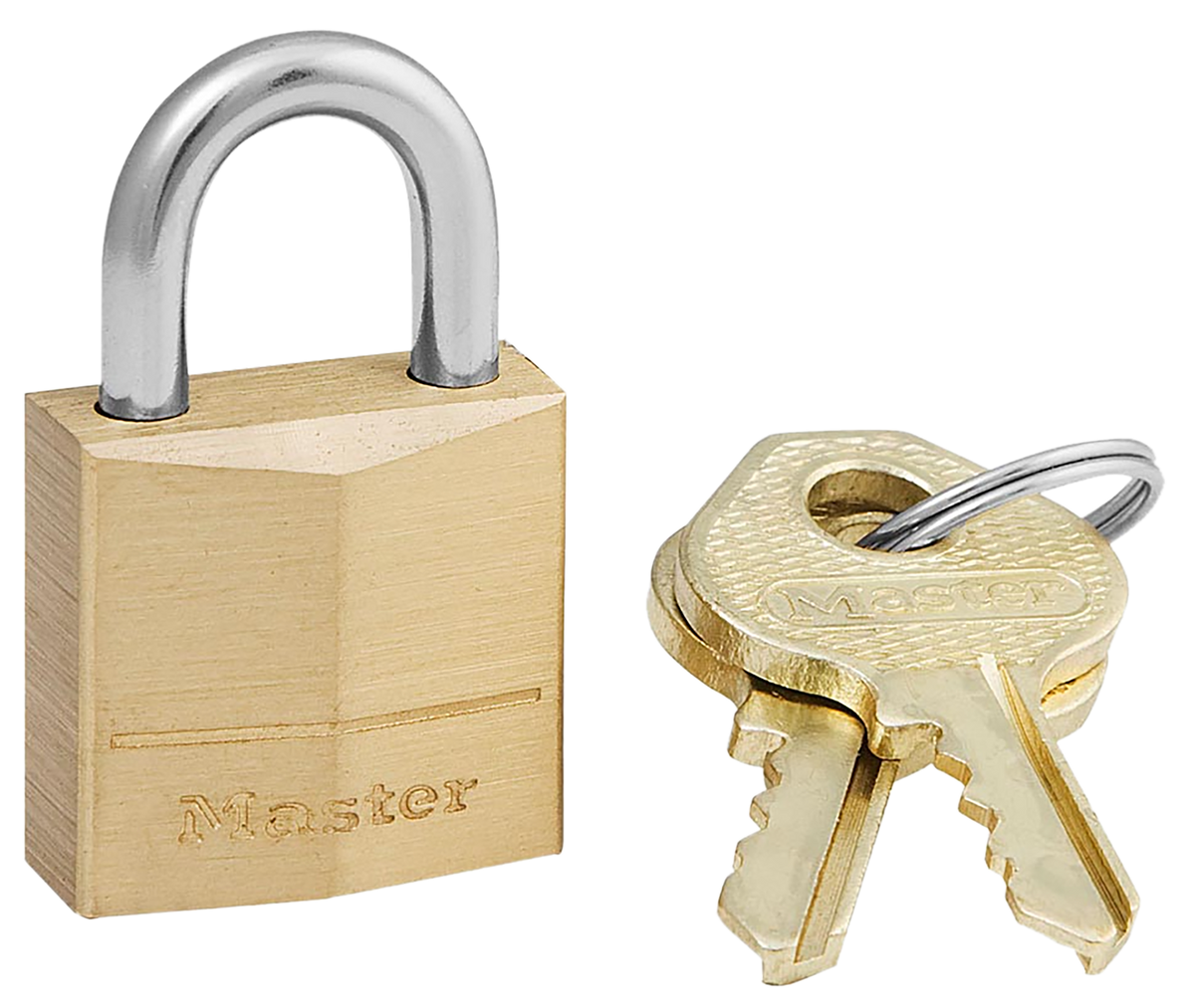 Master Lock 120D Solid Brass Padlock 3/4" Keyed Different