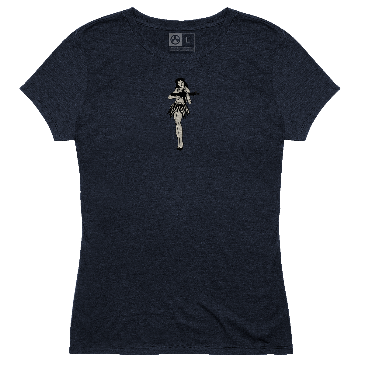 Magpul Industries Hula Girl CVC Women's T-Shirt Navy XS