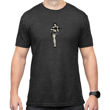 Magpul Industries Hula Girl CVC T-Shirt - Charcoal Gray Small