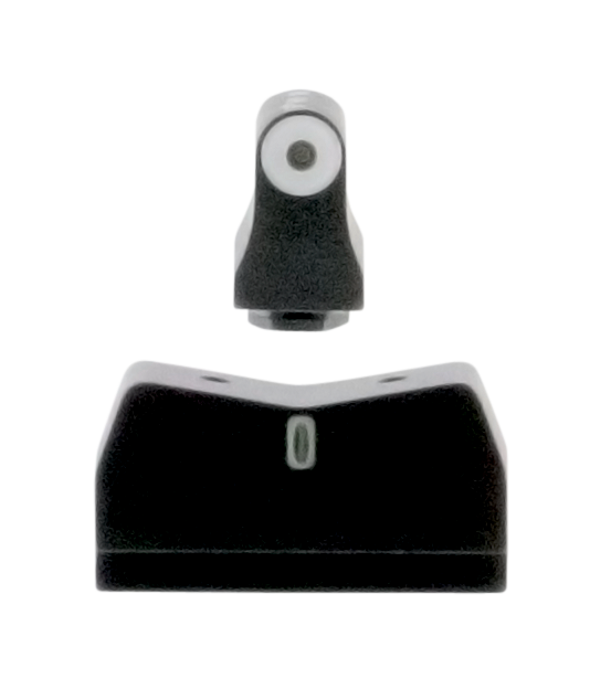 XS Sights DXT Big Dot Night Sights for Glock - Suppressor Height - Green Tritium White Outline Front/Rear Set