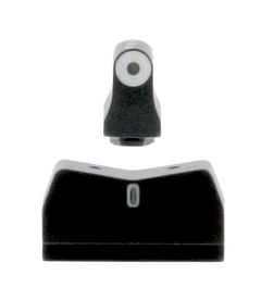 XS Sights DXT Big Dot Night Sights for Glock - Suppressor Height - Green Tritium White Outline Front/Rear Set