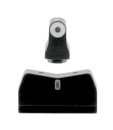 XS Sights DXT Big Dot Night Sights for Glock - Suppressor Height - Green Tritium White Outline Front/Rear Set