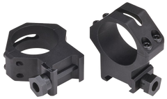 Weaver Mounts 48366 Four-Hole Skeleton Rings 30mm High Matte Black Aluminum