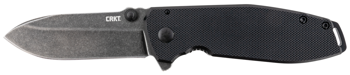 Columbia River Squid XM 2.95" Folding Drop Point Plain D2 Black Stonewashed G10/SS
