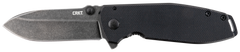 Columbia River Squid XM 2.95" Folding Drop Point Plain D2 Black Stonewashed G10/SS