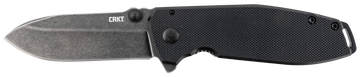 Columbia River Squid XM 2.95" Folding Drop Point Plain D2 Black Stonewashed G10/SS