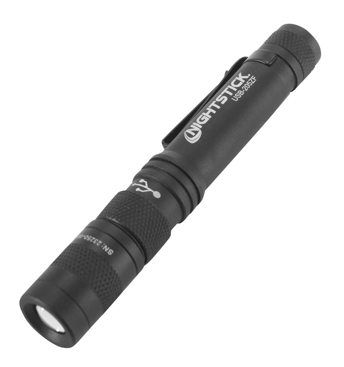 Bayco Nightstick USB-205ZF USB-C Rechargeable Zoom Focus Penlight 200 Lumens LED Black