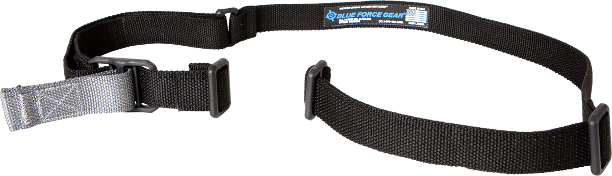 Blue Force Gear VCAS125OABK Vickers Sling 1.25" W x 54"-64" L Two-Point Black Cordura