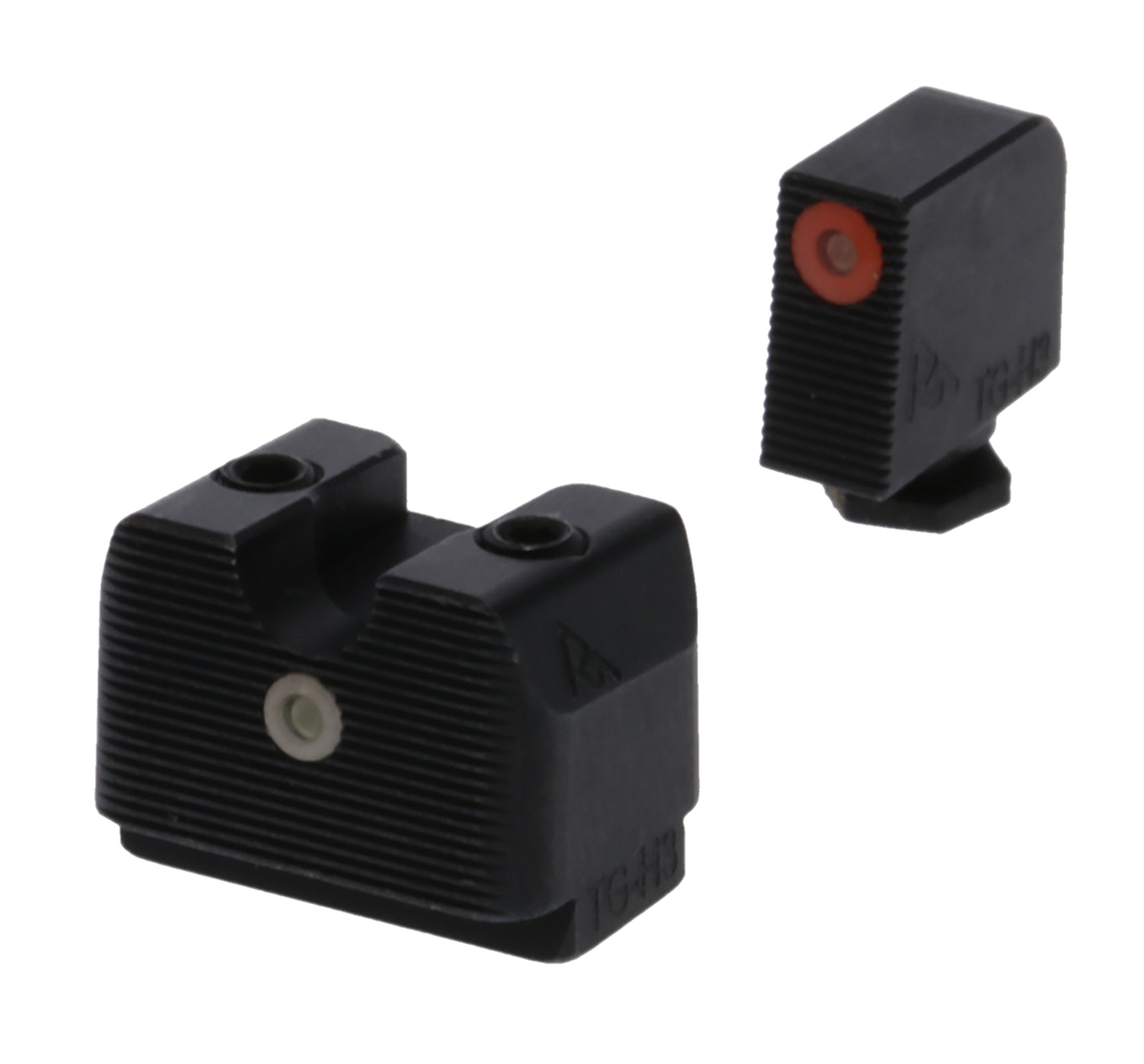 Rival Arms RA4A231G In-Line MOS Night Sights for Glock 17/19 - Green Tritium Orange Front / White Rear