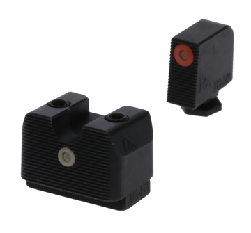 Rival Arms RA4A231G In-Line MOS Night Sights for Glock 17/19 - Green Tritium Orange Front / White Rear
