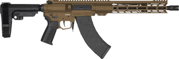 CMMG Banshee MK47 7.62x39mm 12.5" 30+1 Semi-Auto AR Pistol - Midnight Bronze Cerakote