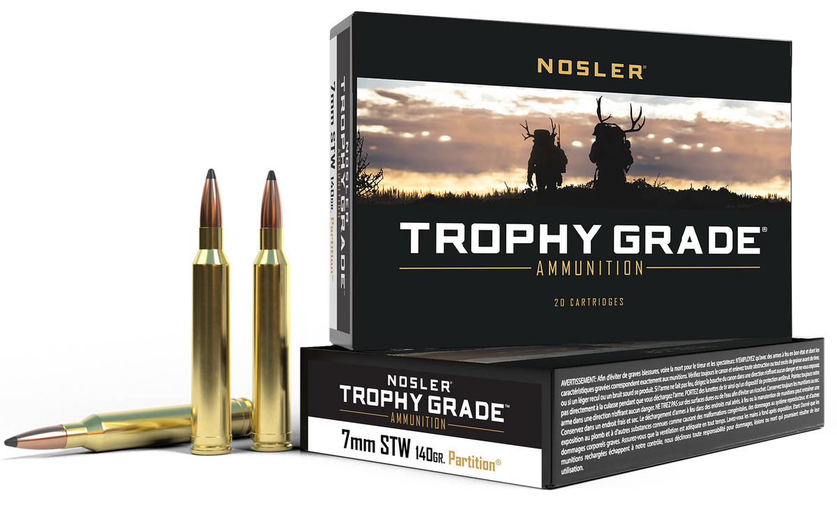 Nosler Trophy Grade 7mm STW 140gr Spitzer Partition 20 Rd - Box or Case