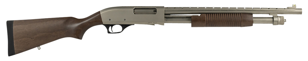 Tokarev USA TX3 HD 12 Gauge 18.50" 3" 5+1 Pump Shotgun - Nickel/Walnut