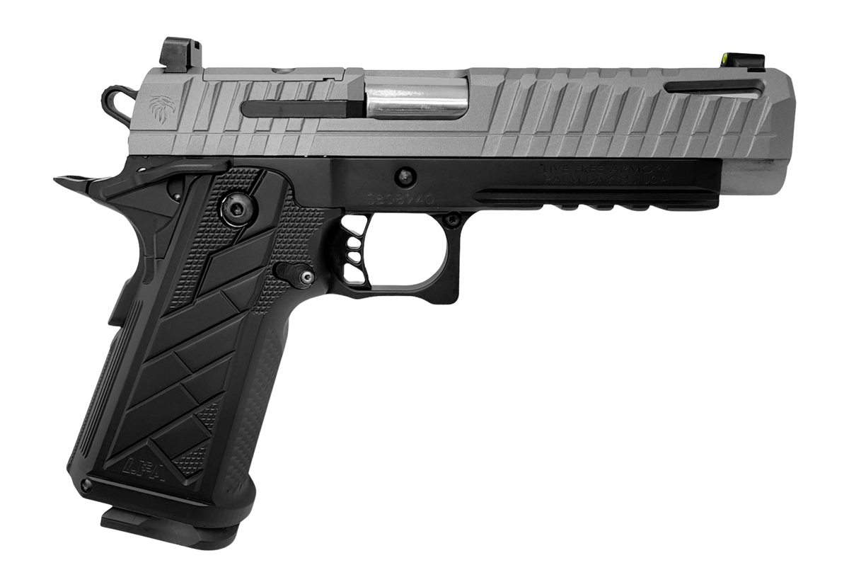 Live Free Armory Apollo 11 V2 9mm Luger 4.90" 18+1 Semi-Auto Pistol - Gray/Black Cerakote
