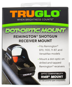 TruGlo TG8955R2 Shotgun Receiver Mount Black Remington 870/1100/11-87/VersaMax Trijicon RMR