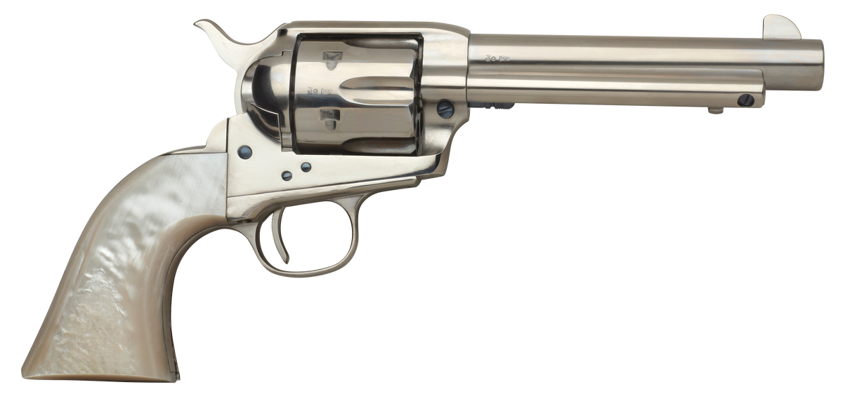 Taylors and Company 1873 Cattleman 45 Colt (LC) 5.50" 6-Rd SAO Revolver - Mother of Pearl Grip