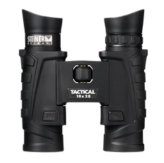 Steiner T1028 Tactical 10x28mm Roof Prism Binocular - Fast-Close Focus, Black Rubber Armor