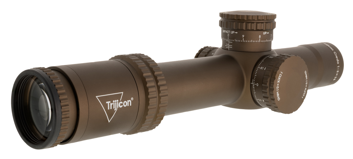 Trijicon Credo 1-8x28mm FFP MRAD Riflescope 34mm Tube - Coyote Brown