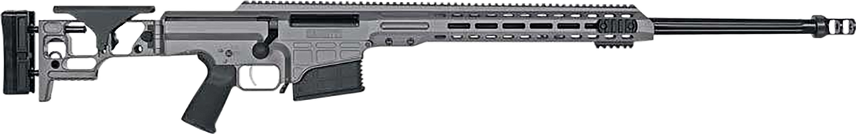 Barrett MRAD 300 Norma Mag 26" 10+1 Bolt Action Rifle - Tungsten Gray Cerakote Side Folding Stock