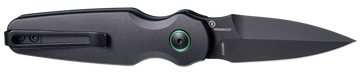 Hogue Ballista II 2.6" Automatic Bayonet Folding Knife - CPM MagnaCut / Matte Black Aluminum / G-10