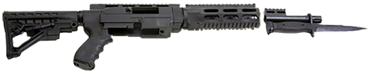 Archangel AA556R AR-15 Style Conversion Stock Black Synthetic 6-Position for Ruger 10/22