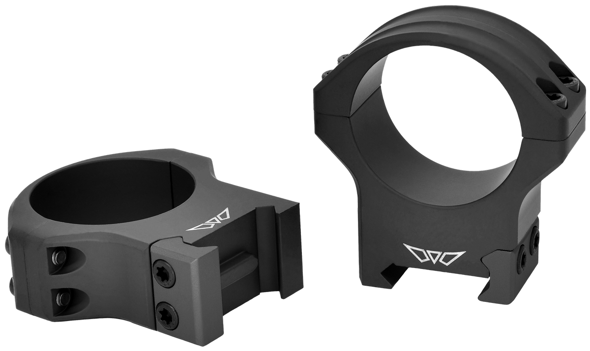 Warne 8522M HyperLite 34mm High Matte Black Scope Rings - Maxima/Weaver/Picatinny