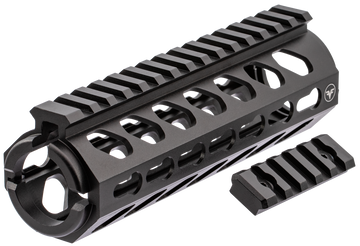 Firefield FF34053 Edge Carbine 6.62" 2-Piece KeyMod Handguard Matte Black 6061-T6 Aluminum for AR-15