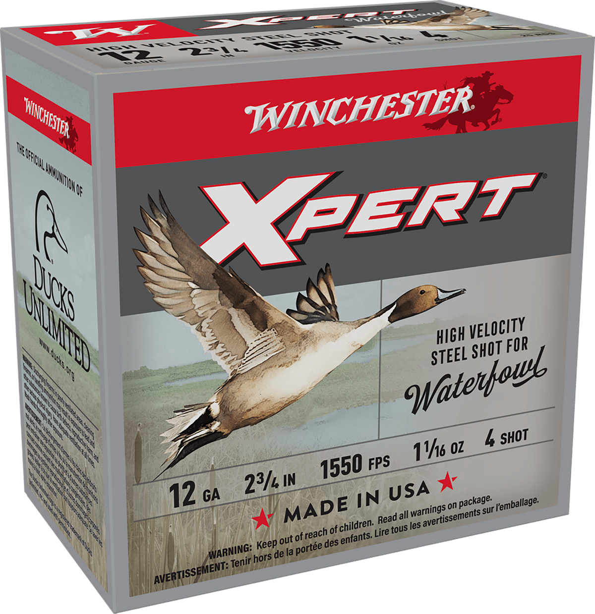 Winchester Ammo Super X Xpert High Velocity 12 Gauge 2.75" 1-1/16 oz #4 Shot 25 Rd - Box or Case
