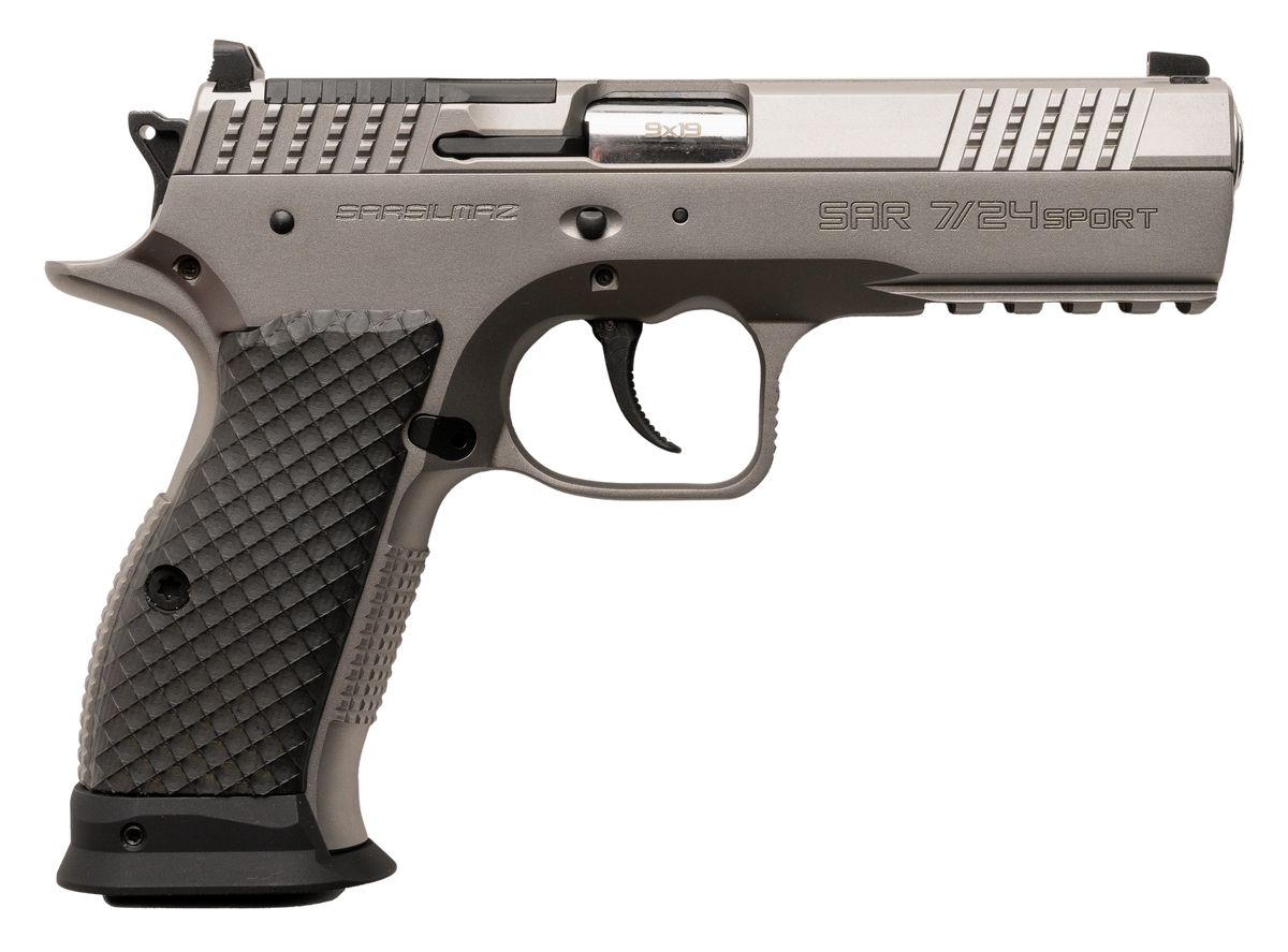 SAR USA SAR7/24SPT 7/24 Sport 9mm Luger 4.40" 17+1 DA/SA Pistol - Matte Stainless Steel