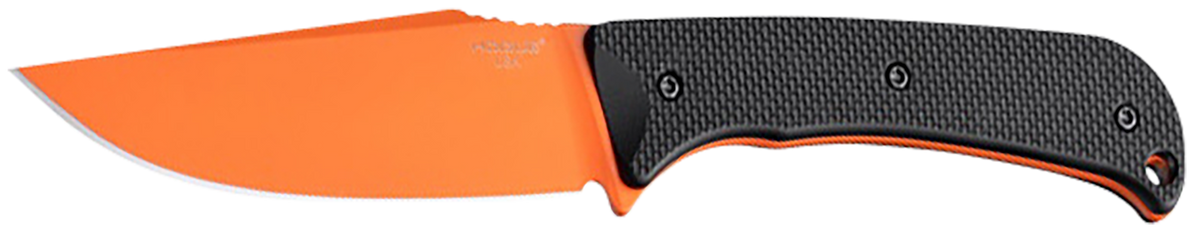 Hogue Extrak XL 3.9" Fixed Clip Point Plain Blade Blaze Orange Cerakote CPM M4 Black G10