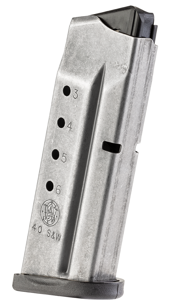 Smith & Wesson M&P Shield 40 S&W 6-Rd Stainless Steel Magazine