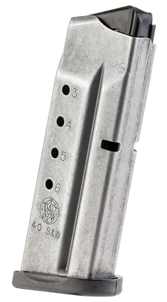 Smith & Wesson M&P Shield 40 S&W 6-Rd Stainless Steel Magazine