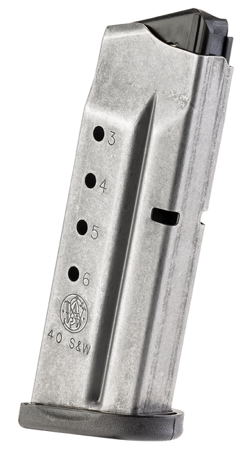 Smith & Wesson M&P Shield 40 S&W 6-Rd Stainless Steel Magazine