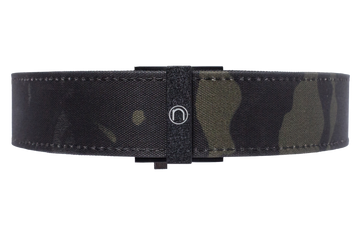 Team Nexbelt Operating Thin Bar Supreme EDC 1.5" Multi-Cam Black Nylon Belt - Push Button Closure, Fits Up to 50"