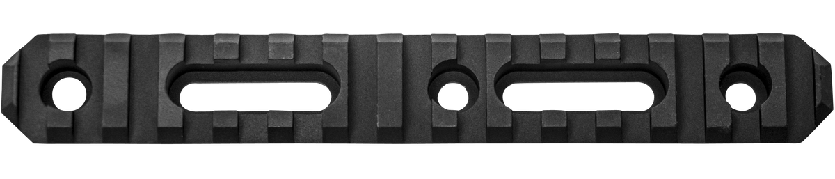 GrovTec GTSW191 Picatinny Rail 6" 15-Slot AR Stock - Black Hardcoat Anodized