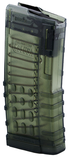 KCI USA KCIMZ066 AR-15 .223 Rem/5.56x45mm NATO 21rd Translucent Smoke Polycarbonate Magazine