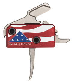 Rise Armament The Patriot High Performance AR-Platform 3.50 lbs Single-Stage Flat Trigger - Silver/Red/White/Blue