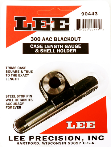Lee Precision 90443 Case Length Gauge 300 AAC Blackout w/ Shell Holder