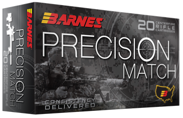 Barnes Bullets Precision Match 223 Rem 77gr Match Burner OTM BT 20 Rd - Box or Case
