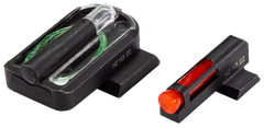 HiViz MPFD21 FastDot H3 Sight Set for S&W M&P Red Fiber Optic Front / Green Tritium Rear