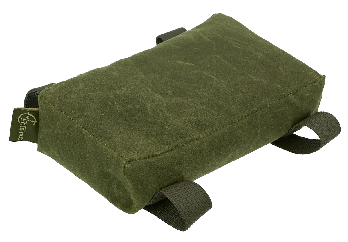 Cole-TAC FB302 Flat Bag Waxed Rifle Shooting Rest Bag - Green Cordura Nylon