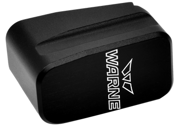 Warne MEG43X2BLK Magazine Extension 9mm Luger +2 Rds for Glock 43X/48 - Black